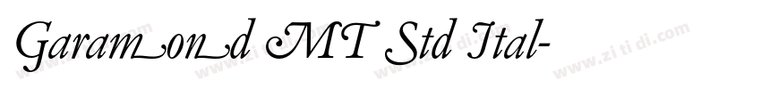 Garamond MT Std Ital字体转换 Garamond MT Std Ital字体转换
